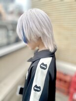 ハビット (habitt)&nbsp;ホワイト×ブルーシールエクステ4本