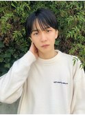 シースルーマッシュシースルーバング透明感カラー髪質改善