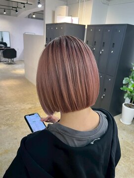メリー オオサカ(Merly Osaka) pink beige balayage