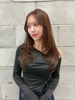 シーク 天神(SEEK)&nbsp;松尾菫菜/レイヤーカット/ベージュカラー/韓国ヘア