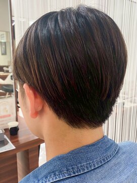 トゥルートラスト オムオム 甲府和戸(True Trust HOMME HOMME) メンズ 爽やかツーブロックショート メッシュキャップハイライト