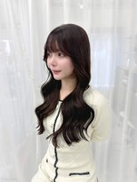 ハピネス クローバー 学園前店(Happiness CLOVER)&nbsp;前髪シースルーバングくすみベージュ/韓国巻き