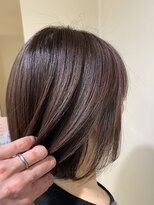 アズールサン 草加西口店(azule-sun)&nbsp;艶カラー,パープルピンク,ボブ,ブリーチ無しカラー【草加】