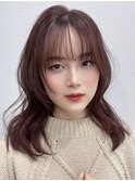 ミディアムボルドーブラウン　髪質改善 Period.松阪