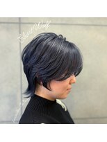 ヘアメロウ ココ(hair mellow CoCo...)&nbsp;ショートウルフ × ブルーブラック