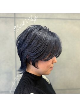 ヘアメロウ ココ(hair mellow CoCo...) ショートウルフ × ブルーブラック