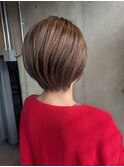 【骨格矯正カット】 大人女性おすすめ丸みショートボブ♪
