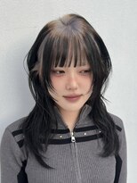 シド 表参道(s.i.d) 韓国レイヤー/ハッシュカット×ルーツカラー/ペールパープル