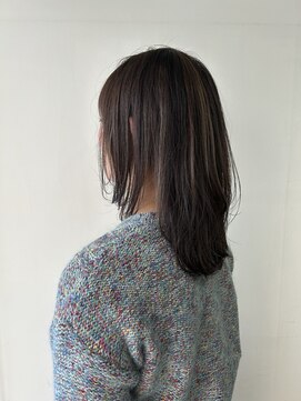 ケークリエイティブコード(K creative COrDE) グレージュハイライト×セミロング