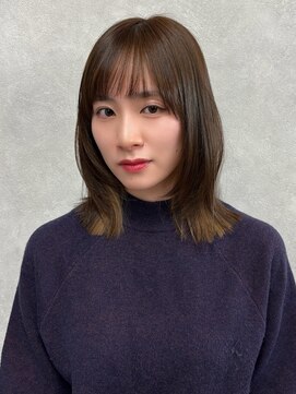 テネール(TENELE) ミディアムレイヤーボブ 髪質改善 【20代/30代/40代】