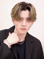 ルーシー 渋谷(LUCEY)&nbsp;センターパートフェザーパーマシャドウパーマメンズパーマ