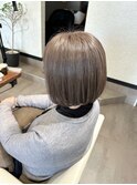 盛岡 髪質改善メテオカラー×白髪ボカシ美髪ボブ
