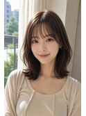 顔まわりレイヤーボブ