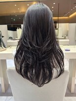 ケーツー エム 京都ラクエ(k-two emu)&nbsp;ロングレイヤーカット*グレージュカラー*髪質改善トリートメント
