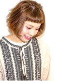 ボブ＋大人可愛い＋前髪ぱっつん