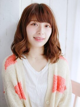 ヘアメイク ナル(hair make nalu) ツヤ系カラーのミックスカール