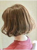 【桑名・四日市】ふんわりホワイトベージュボブ