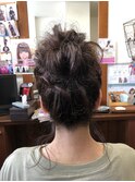 お団子ヘアー