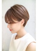 【DaVin中目黒】マニッシュショート くすみカラーベージュ
