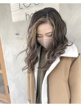 ログスラッシュ(LOG/) フェイスフレーミング×ハイライト