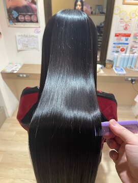 ハピエル ヘアークルー(HAPPYEL hair crew) 20代30代40代大人かわいい小顔◎黒髪暗髪透け感ストレート