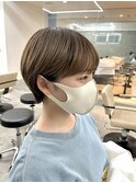 マッシュショートカット丸みショートボブ大人ショートボブ