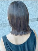 《お客様スタイル 五月女》カットでくびれる切りっぱなしボブ