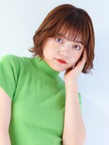 【穂乃華】大人っぽいパーマ風ボブ x ナチュラルブラウン