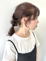 フォーク FOLK&nbsp;【FOLK】透明感グレージュ☆似合わせ簡単編みおろしアレンジ♪