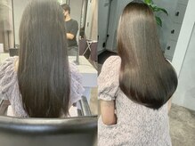 【癖によるうねりや広がりを抑える】ii+ U式髪質改善ストレートの特徴