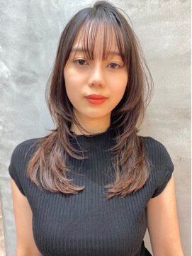 ロンドアベニール 北千住(Lond avenir) レイヤーカット　ナチュラルブラウン　西田大樹