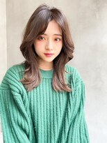 【ARTE表参道/青山】モテ髪ミディアム×ブリーチなし透明感