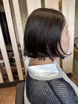 フランジェッタヘアー(Frangetta hair) 癖毛さんBob