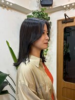 シエン 恵比寿(CIEN)&nbsp;大人可愛い韓国系バング/顔まわりカット/韓国スタイル/艶カラー