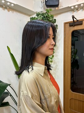 シエン 恵比寿(CIEN) 大人可愛い韓国系バング/顔まわりカット/韓国スタイル/艶カラー