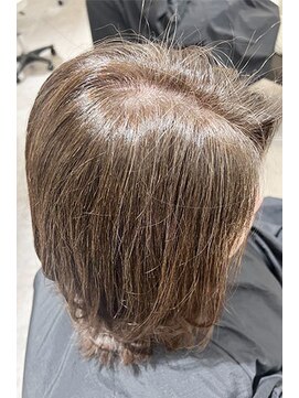 ヘア ジュレ ドゥ(hair jurer deux) 白髪ぼかし初回から3回目の変化