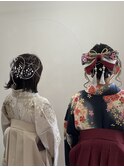 卒業式ヘア