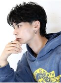 センターパートマッシュウルフフェザーショートソフトツイスト