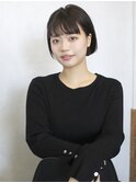 天神【BIRTH】暗髪ワンカールミニボブ似合わせカット　8