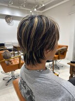 ネイロ 北千住(NeiRo)&nbsp;メンズマッシュブリーチカラーブロンドカラーハイライトカラー