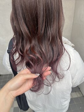 インフィニティー infinity HAIR SPACE BLOOM ピンクブラウン＋ボルドーグラデーション