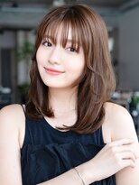 エインアンリー 明治神宮前(AIN.ANLY.)&nbsp;☆くびれヘアプリコットオレンジハイライトカラーレイヤーカット