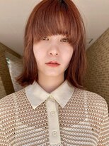 イメチェン/ホワイトブロンド/外ハネボブ/ワイドバング/表参道