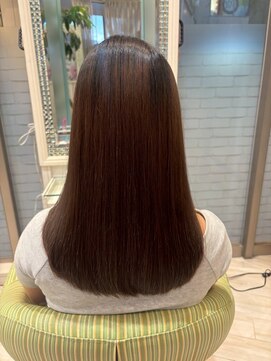ビス ヘア アンド ビューティー 西新井店(Vis Hair＆Beauty) 小顔レイヤーロブヘアウルフカットブリーチなしココアブラウン
