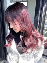 アドネ プライム(adne prime)&nbsp;ブリーチなしダブルカラー/ボルドー/チェリーレッド