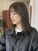 ノード(NODE)&nbsp;栄外ハネナチュラル大人可愛いボブ　オリーブベージュ