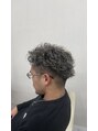 スワン サッポロ(SWAN sapporo)&nbsp;カット×ホワイトメッシュ×パーマのメンズヘアフルコース
