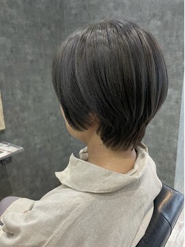 ショート/アンブレラカラー/白髪ぼかし/シルバー