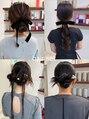 コース(co-th.)&nbsp;ヘアセット得意です♪営業前のご予約も承っております◎