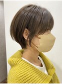 大人ショートハンサムマッシュショート丸みショート30代40代上品